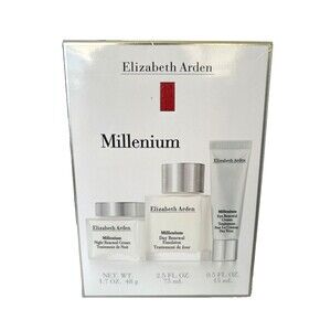 Elizabeth Arden Millenium 3 Piece Set Kit Day Night & Eye Renewal Cream Emulsion